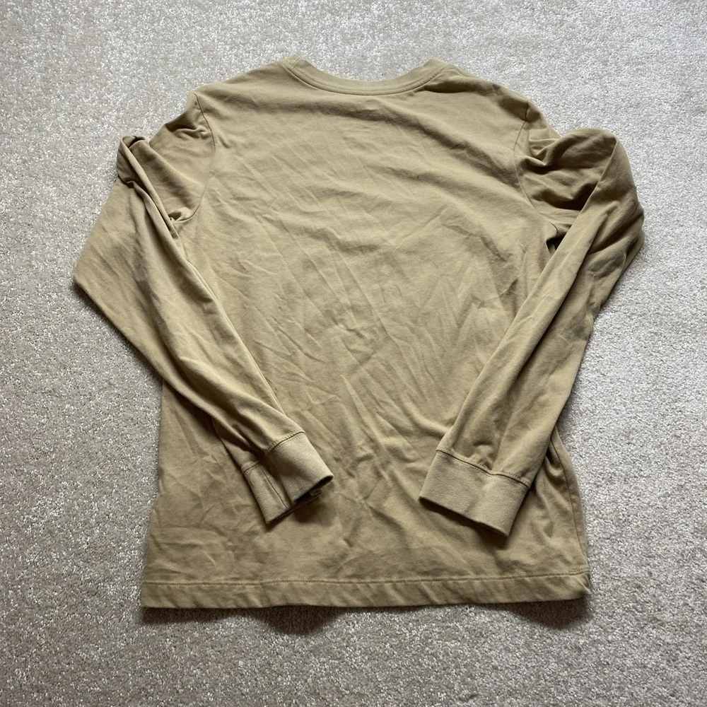 Nike New York Jets Shirt Mens Small Tan Salute To Service Long Sleeve Dri-Fit